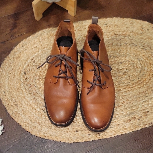 Cole Haan Zerograund Brown Leather Chukka Boots - Picture 2 of 9